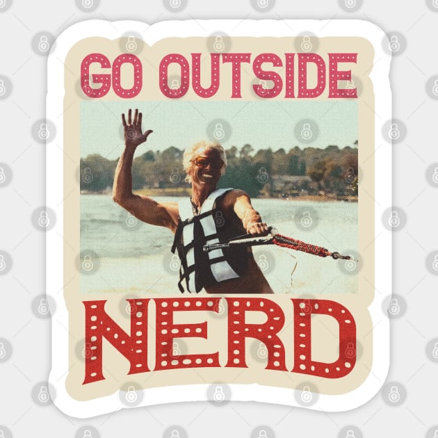 Go Outside Nerd Baby Billy Sticker by Dont.panic